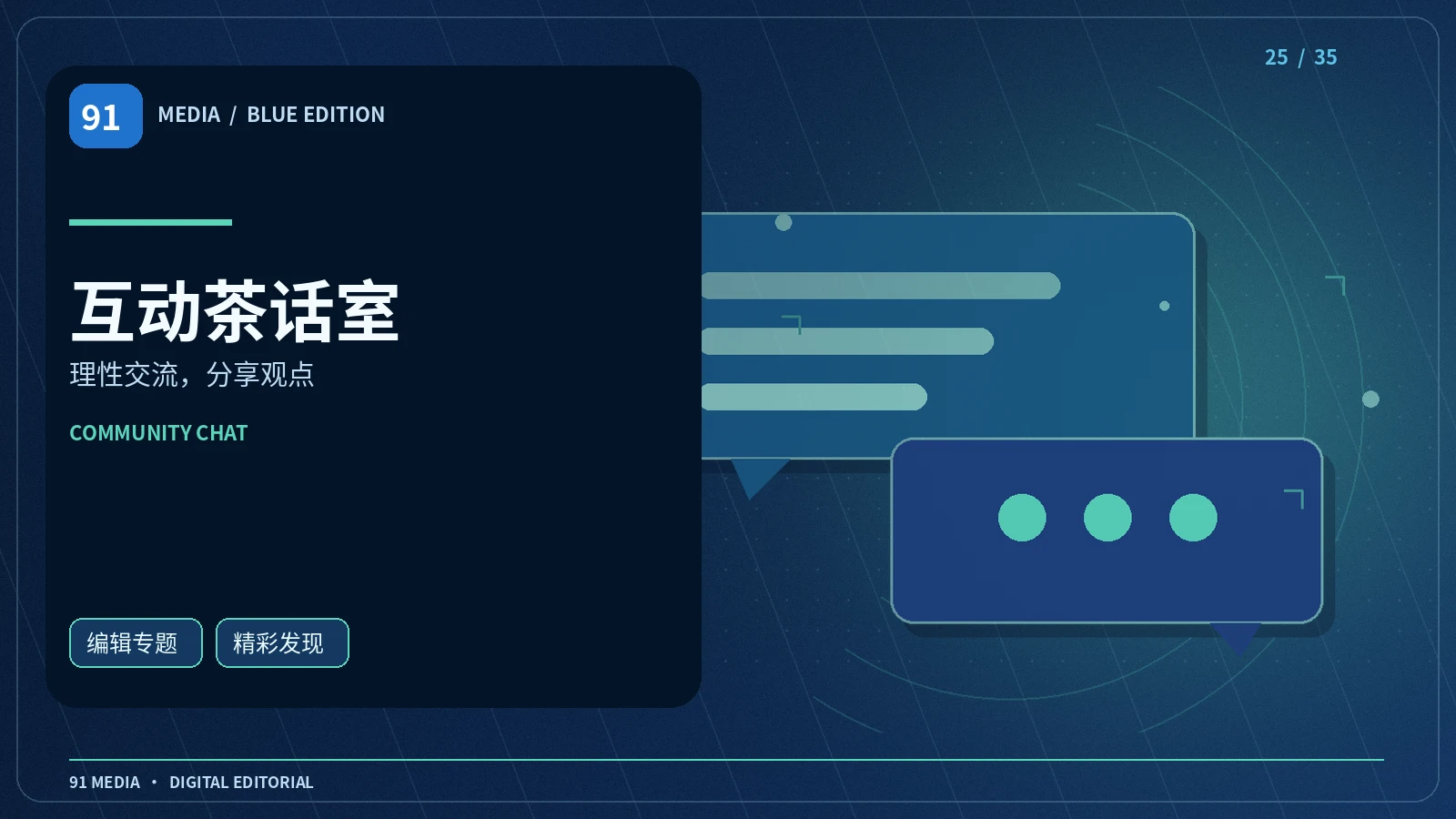 互动茶话室主题配图
